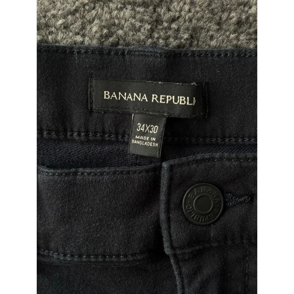 Banana Republic‎ Pants Men's 34x30 Black Straight Leg Cotton Preppy